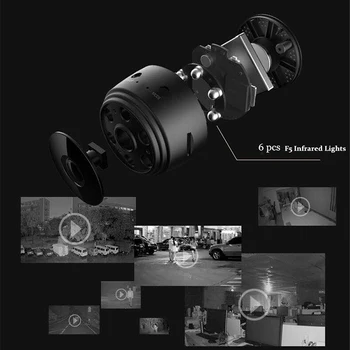 Mini Kamera, 1080P Sensor, nattesyn Videokamera Motion Mikro DVR Kamera Sport lille Video Kamera, Ekstern Skærm, maksimal 128G