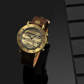Mode Kvarts Kvinders Watch Classic Retro Guld herreur Kreative Casual Læder Ur Drop Shipping Reloj Hombre Reloj Mujer