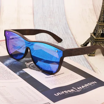 Mænd Træ Polariserede Solbriller,Brand Design af Høj Kvalitet, Kvinder Mode Solen galss UV400 Konjunktion linser Gratis fragt