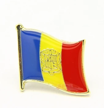 National Flag Metal Lapel Pin Flag Pin andorra