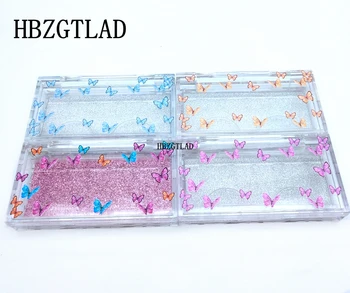 NYE 20/50stk engros eyelash emballage vipper kasser emballage Farve sommerfugl Design til 10mm - 25mm mink øjenvipper sag