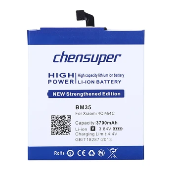 NYE Originale chensuper Batteri Til Xiaomi Mi4C Mi 4C Batterier BM35 3700mAh Mobiltelefon Batteri