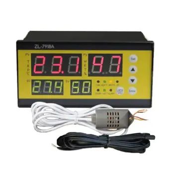 Nye ZL-7918A Automatisk Inkubator Controller 100-240V LCD-Tem, at Humidity Control XM 18