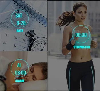 OHSEN Mode Rektangel Hvid Plast Digital Sport Kvinder Håndled ure zegarek damski LED Alarm Stopur dameur Gave