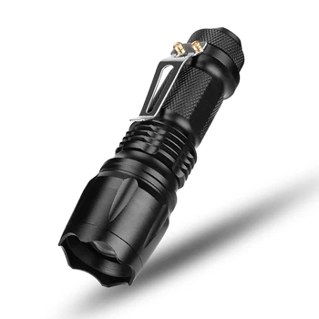 Q5 LED Lommelygte Super Lyse Vandtæt Håndholdte Lygter Fakkel Lomme Jagt Lys Med Klip Af AA Batteri 14500