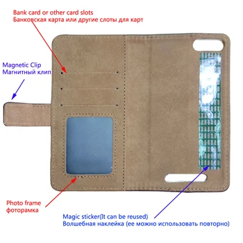 Retro Wallet Læder taske Cover Taske Shell Boliger Telefonen Tilfælde for DEXP Ixion ML250 Amper M