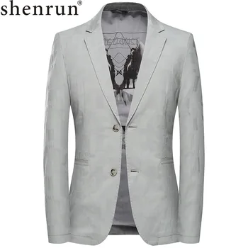 Shenrun Mænd, Blazere Slim Fit Jakker Arbejde Office Business Daglige Liv Mode Suit Jacket Blå Cremet Hvid Formelle, Casual Blazer
