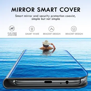 Smart Spejl, Spejlvende Sag For Huawei Y5 2019 Tilfælde Etui Læder Telefon Dækning For Huawei Y5 Y 5 2019 Y52019 Dual SIM Magnetiske Sag