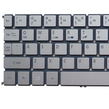 SSEA Ny bærbar OS sølv Tastatur uden ramme For ACER S7-S7-191-192-Tastatur med baggrundslys