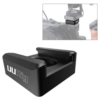UURig R053 Universal Koldt Sko Mount-Adapter med 1/4in Tråd Hul Base for Kameraet Bur Moniter LED Lys Mikrofon Flash