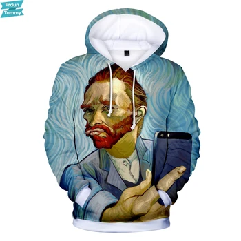 Van Gogh 3D Hætteklædte Lomme Hætteklædte Sweatshirts Nye Trøjer Trøjer Mænd Kvinder Lange Ærmer Overtøj Mode Hættetrøje