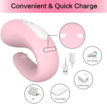Vibrator Kvindelige Masturbator Kvinde Trådløse Dildo Vibrator for Par i en U-Form Dobbelt Vibrator G Spot Klitoris Stimulator