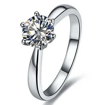 VS1 G Farve 2CT Test Positiv Hjerter og Pile Ring Moissanite Diamant Krone Ring Kabale Engagement Kvinder 18K Hvide Guld