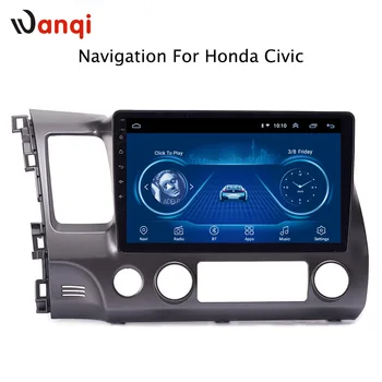 Wanqi android 8.1 Bil dvd-Audio Radio multimedia Player 10.1 tommer Til Honda civic 2004-2011 Bil GPS Navigation video spil system