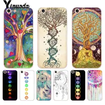 Yinuoda Til iPhone 7 Tilfælde dream catcher mandala chakra Insistere på, yoga Phone Case for iPhone 8 7 6 6S Plus X 10 SE XR XS XSMAX
