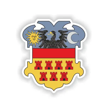 YJZT 11.7 CM*13,2 CM Crest Karpaterne i Rumænien Hjelm Bil Mærkat Transsylvanien Decal 6-1515