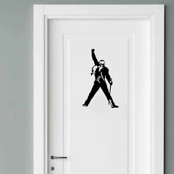 YOJA 15.5*25CM Freddie Mercury Døren til Soveværelset Mærkat Vægmaleri Hjem Wall Decor Decal D1-0146