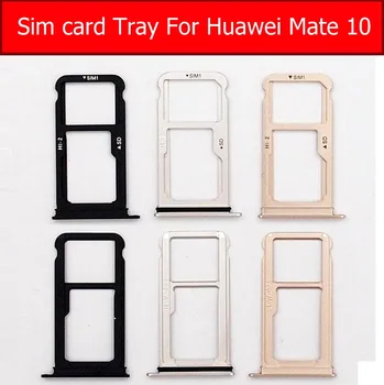 Ægte SIM - & Hukommelseskort Magasin Holder Til Huawei Mate 10 ALP-L29 L09 Micro SD & slids til SIM-Kort Skuffe Adapter Reservedele